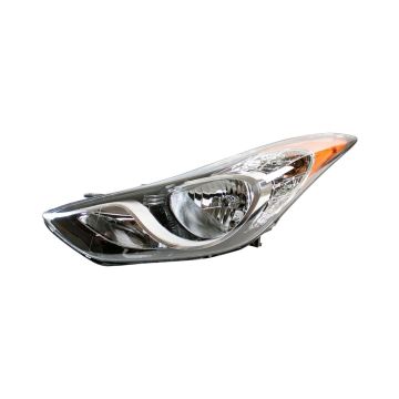 Headlight Assembly Composite Left USA Built for Hyundai Elantra Sedan 2011-2013