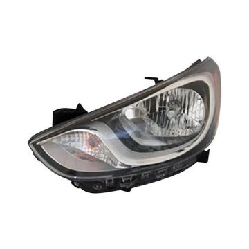 Headlight Assembly Composite Left Standard Type CAPA for Hyundai Accent Sedan Hatchback 2012-2014