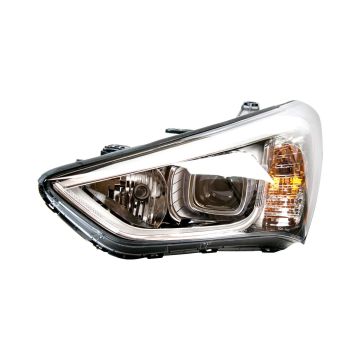 Headlight Assembly Composite Left Halogen for Hyundai Santa Fe Sport 2013-2016
