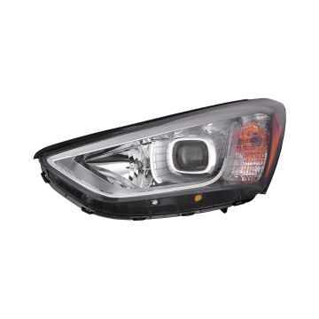Headlight Assembly Composite Left 7 Seat Halogen CAPA for Hyundai Santa Fe Limited GLS 2013-2016