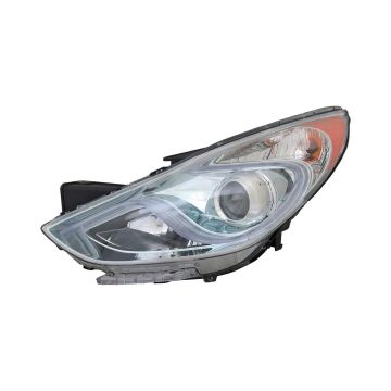 Headlight Assembly Composite Left CAPA for Hyundai Sonata Hybrid Hybrid Premium Hybrid Limited 2011-2015