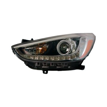 Headlight Assembly Composite Left LED Projector Type CAPA for Hyundai Accent 2012-2017