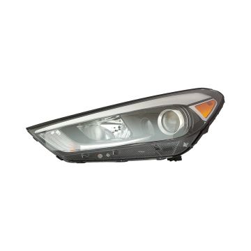 Headlight Assembly Composite Left Halogen w/o LED Position Lamp CAPA for Hyundai Tucson 2016-2018