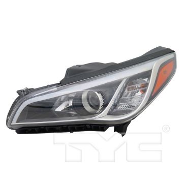 Headlight Assembly Composite Left w/DRL Canada Type for Hyundai Sonata Eco SE 2015-2017