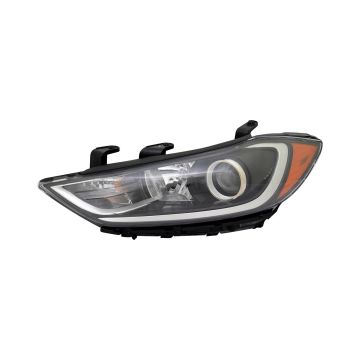 Headlight Assembly Composite Left HID w/Dynamic Bending CAPA for Hyundai Elantra 2017-2018
