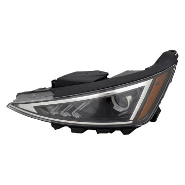 Headlight Assembly Composite Left w/o LED Daytime Running Lamps USA Built CAPA for Hyundai Elantra 2019-2020