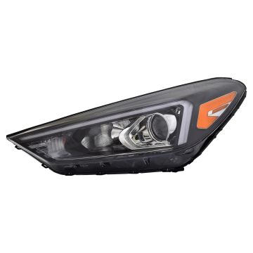 Headlight Assembly Composite Left Halogen w/LED Position Lamp CAPA for Hyundai Tucson 2019-2021