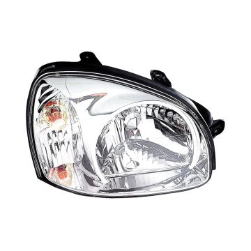 Headlight Assembly Composite Right Includes Park/Signal Lamps From 7/15/03 for Hyundai Santa Fe 2003-2006