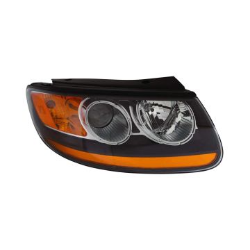 Headlight Assembly Composite Right From 7-11-07 w/Non-Replaceable Bulbs CAPA for Hyundai Santa Fe 2007-2009