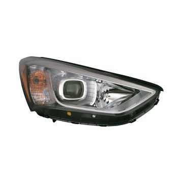 Headlight Assembly Composite Right 7 Seat Halogen for Hyundai Santa Fe Limited GLS 2013-2016