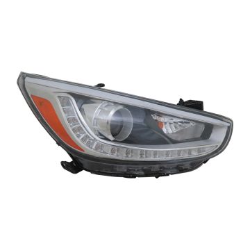Headlight Assembly Composite Right LED Projector Type CAPA for Hyundai Accent 2012-2017