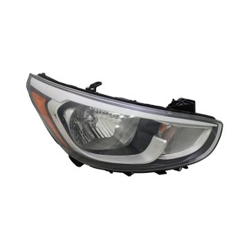 Headlight Assembly Composite Right CAPA for Hyundai Accent 2015-2017