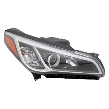 Headlight Assembly Composite Right w/DRL Canada Type for Hyundai Sonata Eco SE 2015-2017