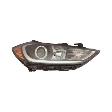 Headlight Assembly Composite Right Halogen w/o DRL Korea Built for Hyundai Elantra 2017-2018