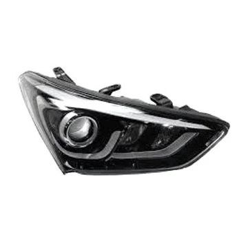 Headlight Assembly Composite Right Halogen Projector Type w/LED Accent for Hyundai Santa Fe Sport 2017-2018