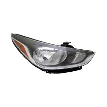 Headlight Assembly Composite Right Halogen Standard Type for Hyundai Accent Hatchback Sedan 2018-2022