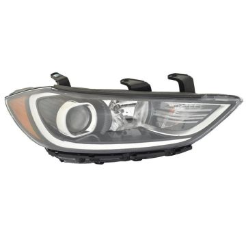 Headlight Assembly Composite Right HID Fixed Beam USA Built for Hyundai Elantra 2017-2018