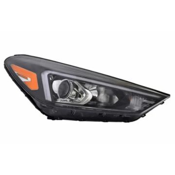 Headlight Assembly Composite Right Halogen w/LED Position Lamp CAPA for Hyundai Tucson 2019-2021