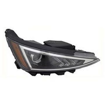 Headlight Assembly Composite Right Halogen w/o LED Daytime Running Lamps Korea Built for Hyundai Elantra 2019-2020