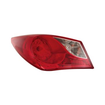 Tail Light Assembly Left Outer Bulb Type CAPA for Hyundai Sonata Limited 2.0T 2.0T Limited GL SE GLS 2011-2014