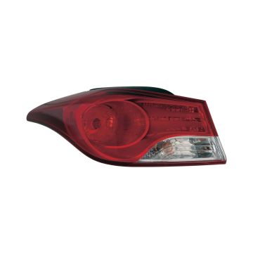 Tail Light Assembly Left Outer Halogen USA Built for Hyundai Elantra Sedan 2011-2013