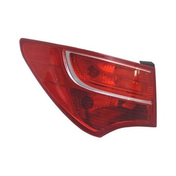 Tail Light Assembly Left Outer Halogen for Hyundai Santa Fe Sport 2013-2016