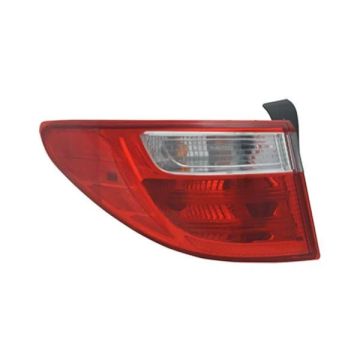 Tail Light Assembly Left Outer 7 Seat Halogen for Hyundai Santa Fe Limited GLS 2013-2016
