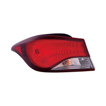 Tail Light Assembly Left Outer Halogen Korea Built for Hyundai Elantra Elantra Coupe