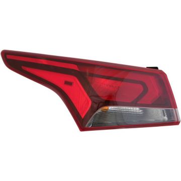 Tail Light Assembly Left Outer Bulb Type for Hyundai Accent Sedan 2018-2022