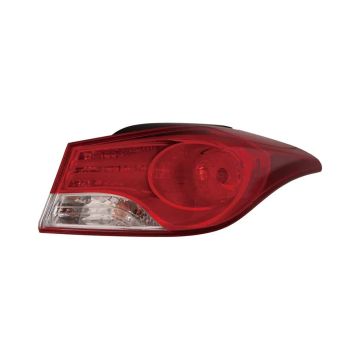 Tail Light Assembly Right Outer Halogen USA Built for Hyundai Elantra Sedan 2011-2013