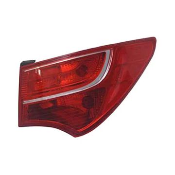 Tail Light Assembly Right Outer Halogen for Hyundai Santa Fe Sport 2013-2016