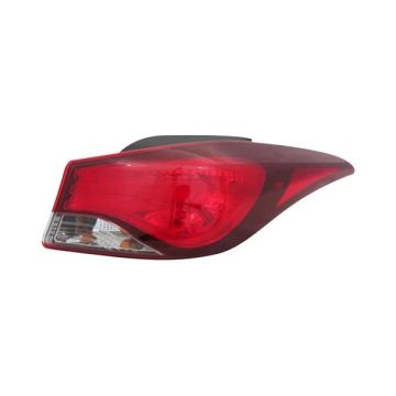 Tail Light Assembly Right Outer Bulb Type USA Built CAPA for Hyundai Elantra 2014-2016