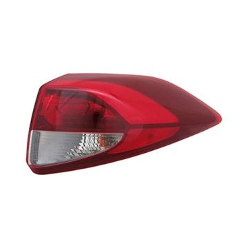 Tail Light Assembly Right Outer Bulb Type CAPA for Hyundai Tucson 2016-2018