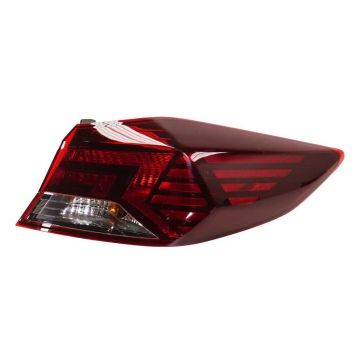 Tail Light Assembly Right Outer Bulb Type Korea Built CAPA for Hyundai Elantra 2019-2020