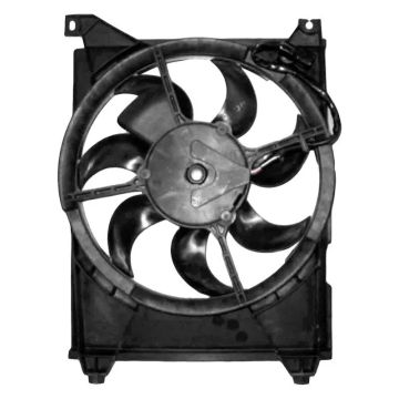 A/C Condenser Fan Assembly Includes Motor/Blade/Shroud Electric Fan Assembly for Hyundai Sonata Kia Magentis Optima