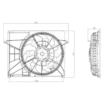 Engine Cooling Fan Assembly for Hyundai Sonata 2006-2008