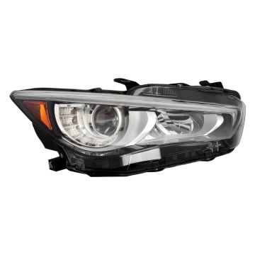 Headlight Assembly Composite Right w/o Adaptive Headlamps CAPA for INFINITI Q50 2018-2023