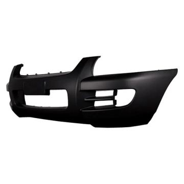 Bumper Cover Front Bar Type Grille w/o Luxury Pkg w/o Flares Primed CAPA for Kia Sportage LX LX Convenience LX Luxury 2005-2010