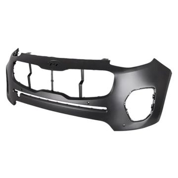 Bumper Cover Front w/Parking Sensors Primed CAPA for Kia Sportage LX EX 2017-2019