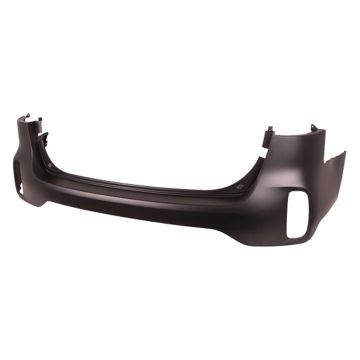 Bumper Cover Rear Upper w/o Parking Assist Primed CAPA for Kia Sorento 2014-2015