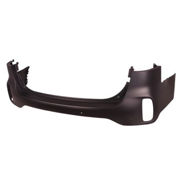 Bumper Cover Rear Upper w/Parking Assist Primed CAPA for Kia Sorento 2014-2015