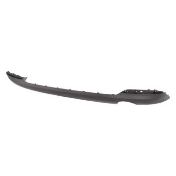 Bumper Cover Rear Lower w/Exhaust Tip w/Exhaust Cutout Matte Dark Gray CAPA for Kia Forte 2014-2016