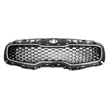 Grille Assembly Flat Black w/Chrome Frame for Kia Sportage 2017-2019