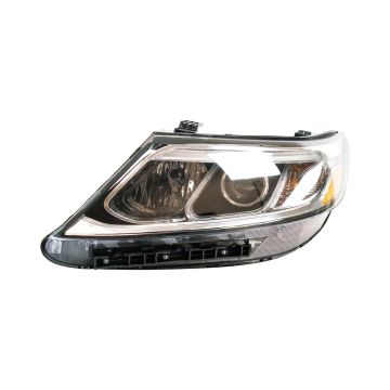 Headlight Assembly Composite Left Halogen w/Auto Level Control CAPA for Kia Sorento LX 2014-2015