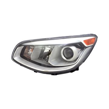 Headlight Assembly Composite Left Halogen Projector Lens CAPA for Kia Soul 2014-2016