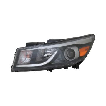 Headlight Assembly Composite Left Halogen w/o LED Driver Running Lamp for Kia Sedona 2015-2018