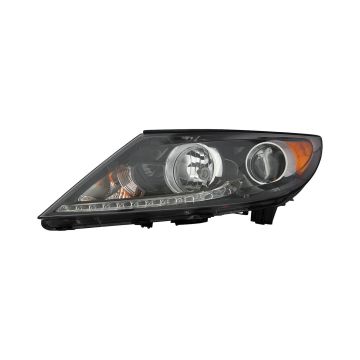 Headlight Assembly Composite Left w/o LED Accent Light for Kia Sportage 2013-2016
