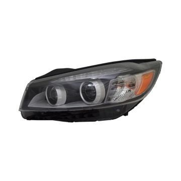 Headlight Assembly Composite Left Halogen w/LED Accent Light for Kia Sorento 2016-2018