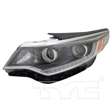 Headlight Assembly Composite Left Halogen w/Daytime Running Light for Kia Optima 2016-2017