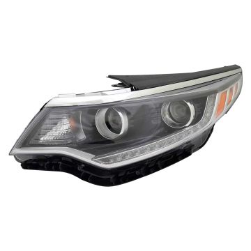 Headlight Assembly Composite Left Halogen w/Daytime Running Light CAPA for Kia Optima 2016-2017